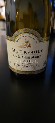 Wijnen Blanc sec Cuvée Anne-Marye Domaine Piguet-Chouet & Fils 2024 Frankrijk Bourgondië Meursault AOC