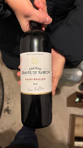 Bordeaux Saint-Émilion Château Graves de Rabion Tradition 2022
