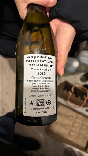 Burgundia Bourgogne Tonnerre EARL Carné 2023