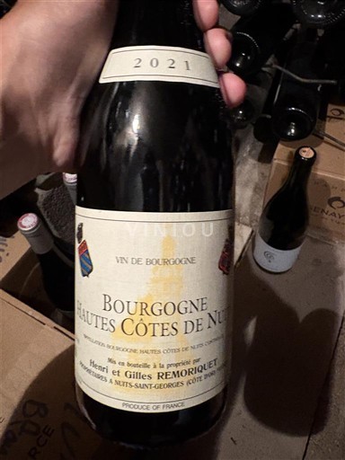 Burgundy Hautes Côtes de Nuits Henri et Gilles Remoriquet 2021