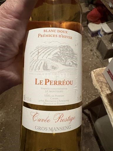 Southwest Côtes de Gascogne J.P Montelieu Le Perréou Prestige Prémices d’Hiver Non-Vintage