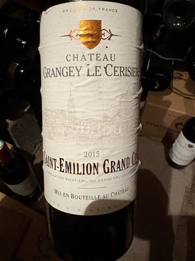 Bordeaux Saint-Émilion Grand Cru Château Grangey Le Cerisier 2015