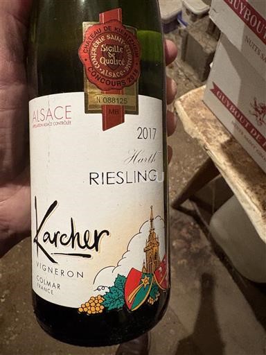 Elsass Riesling Karcher Harth 2017