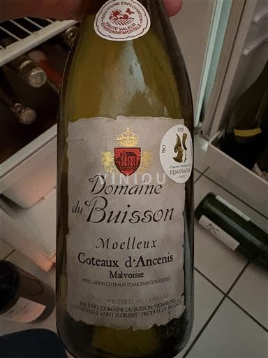 Valea Loarei Coteaux-d'Ancenis Domaine Buisson Malvoisie 2018