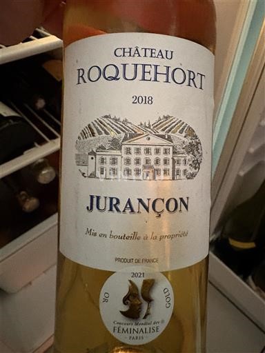 Sudoeste Jurançon Cave de Gan Château Roquehort 2018