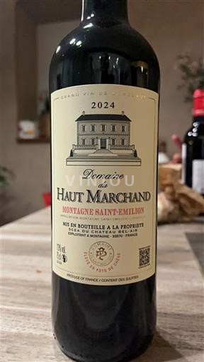 Bordo Montanja Sen Emilion Domaine Haut Marchand 2024