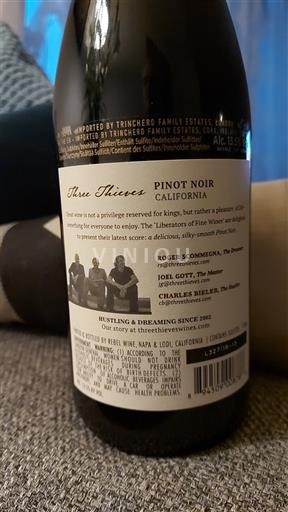 AVA din California Nespecificat Three Thieves Nemilésimat