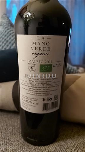 Mendoza Nespecificat La Mano Verde organic 2015