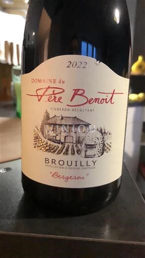 Beaujolais Brouilly Domaine Père Benoît Bergeron 2022