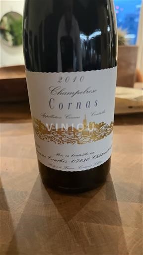 Rhône Valley Cornas Domaine Courbis Champelrose 2010