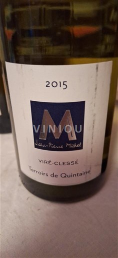 Bourgogne Viré-clessé Jean-Pierre Michel Terroirs de Quintaine 2015