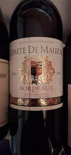 Bordeaux Comte de Mauzac 2004