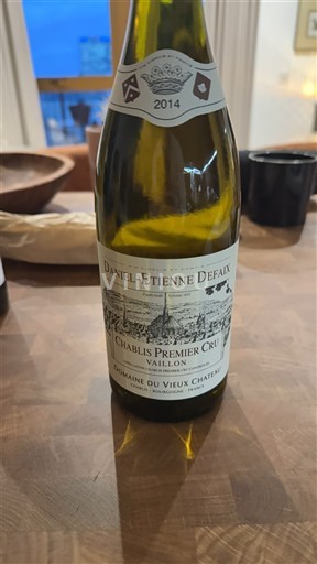 Burgundi Chablis Premier Cru Domaine Vieux Château Vaillon 2014