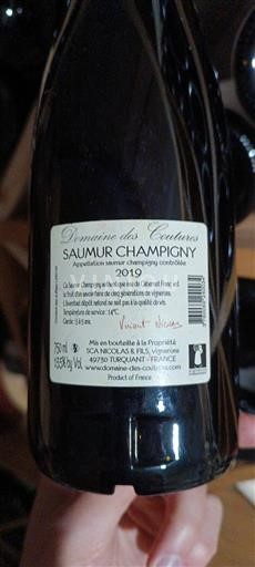 Valea Loarei Saumur-Champigny Domaine Coutures 2019