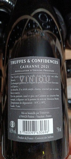 Valea Ronului Cairanne Terrana Truffes & Confidences 2021
