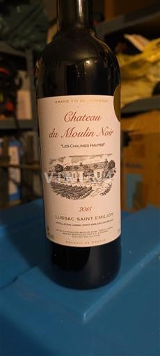 Bordeaux Lussac-saint-émilion Château Moulin Noir Les Chaumes Hautes 2015