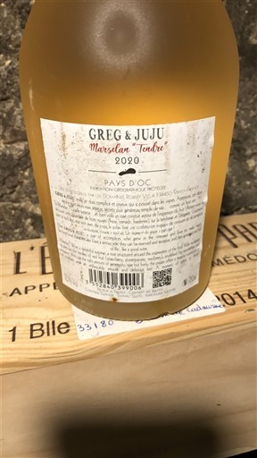 Languedoc și Roussillon Vin de Pays d'Oc Greg & Juju Marselan Tendre 2020