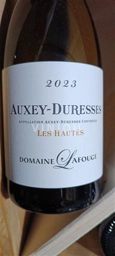 Burgundia Auxey-duresses Domaine Lafouge Les Hautés 2023