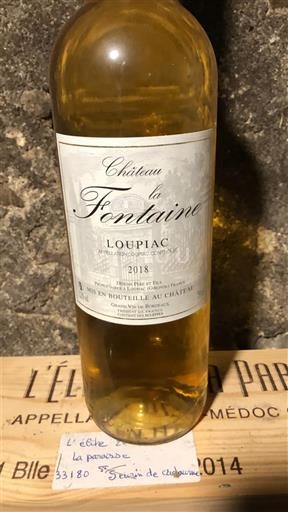 Bordeaux Loupiac Château La Fontaine 2018