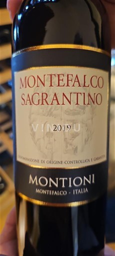 Umbria Montefalco Sagrantino Montioni 2019
