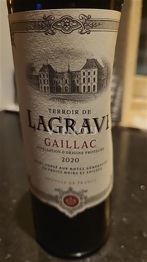 Lounais-Ranska Gaillac Terroir de Lagravière 2020