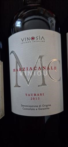 Kampania Taurasi Vinosia Marziacanale 2015