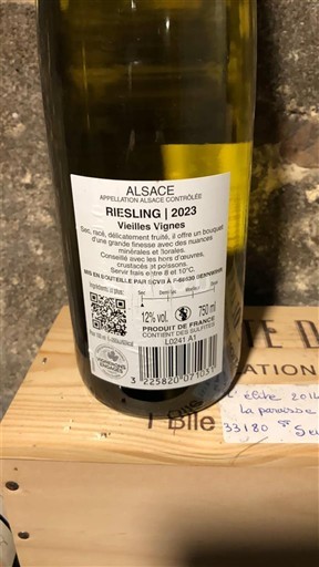 Alsacia Cave de Turckheim Vieilles Vignes 2023