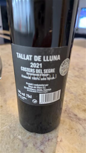 Catalonia Costers del Segre Vins de Pedra Tallat de Lluna 2021
