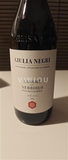 Piemonte Langhe Giulia Negri Nebbiolo Pian delle Mole 2022