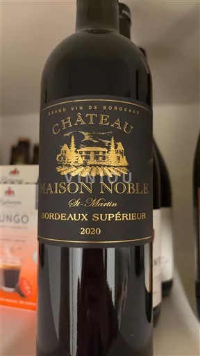 Bordeaux Bordeaux superior Château Maison Noble St. Martin 2020