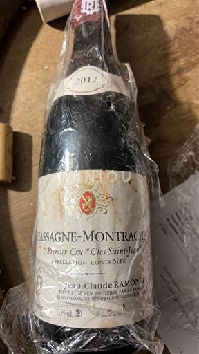 Burgundia Chassagne-Montrachet Premier Cru Claude Ramonet Clos Saint-Jean 2017