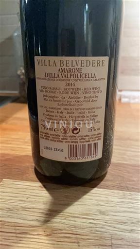 Véneto Amarone della Valpolicella Villa Belvedere 2014