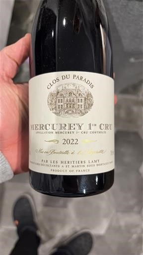 Burgundi Määrittelemätön Premier Cru Clos du Paradis 2022
