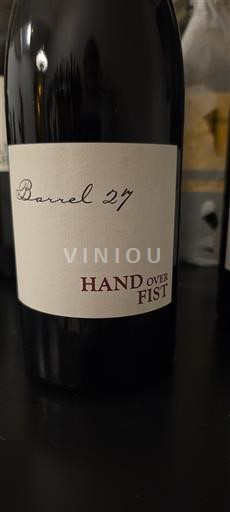 AVA din California Coasta Centrală Barrel 27 Hand Over Fist 2012