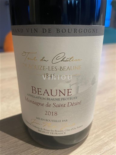 Burgundi Beaune Château Tour du Château de Bouze-lès-Beaune Montagne de Saint Désiré 2018