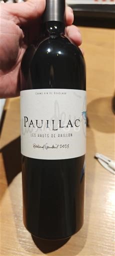 Bordeaux Pauillac Les Hauts de Raillon 2023