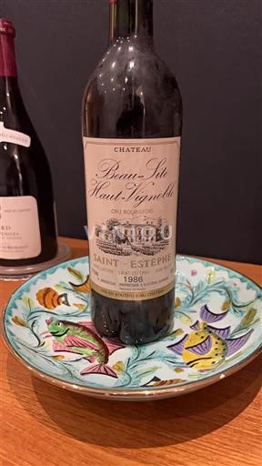 Bordeaux Saint-Estèphe Château Beau-Site Haut-Vignoble 1986
