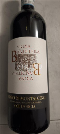 Toscana Rosso di Montalcino Col d'Orcia Vigna Banditella 2022