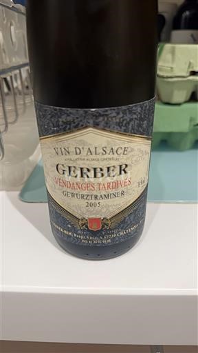 Alzacija Gewürztraminer Vendanges Tardives Gerber Gewurztraminer Vendanges Tardives 2005