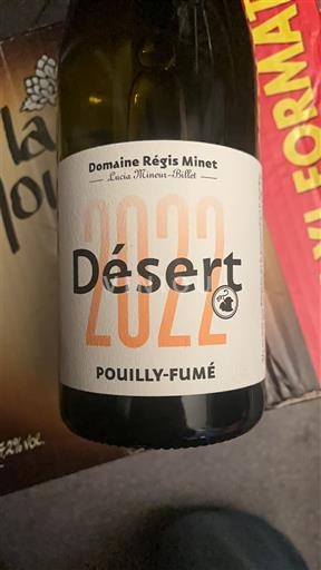 Loire Valley Pouilly-Fumé Domaine Régis Minet Désert 2022