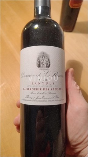 Roussillon Banyuls Domaine La Rectorie La Bergerie des Abeilles 2020