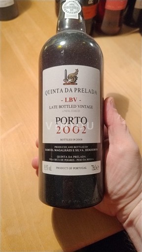 Portugalia Porto Quinta da Prelada LBV Late Bottled Vintage Unfiltered 2002