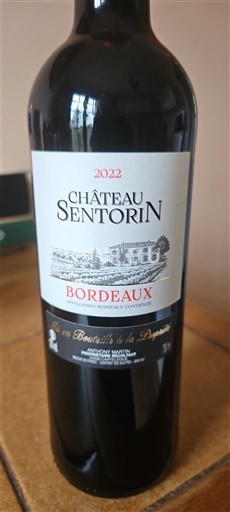Bordeaux Château Sentorin 2022