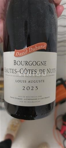 Borgoña Hautes Côtes de Nuits David Duband Louis Auguste 2023