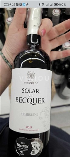 La Rioja Rioja Escudero Crianza 2019