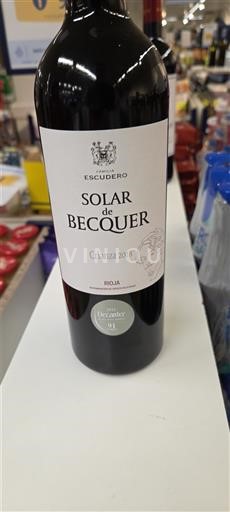 Вина Rouge sec Solar de Becquer Crianza Escudero 2018 Španija La Rioja Rioja DO