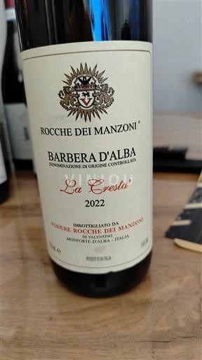 Piemonte Barbera d'Alba Rocche dei Manzoni La Cresta 2022