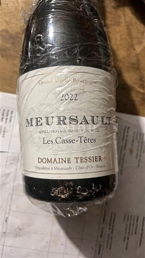 Burgundia Meursault Domaine Tessier Les Casse-Têtes 2022