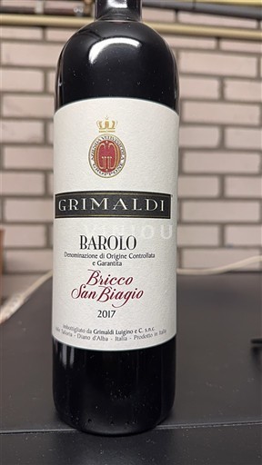 Piemonte Barolo Grimaldi Bricco San Biagio 2017