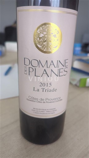 Provence Côtes-de-Provence Domaine Planes La Triade 2015